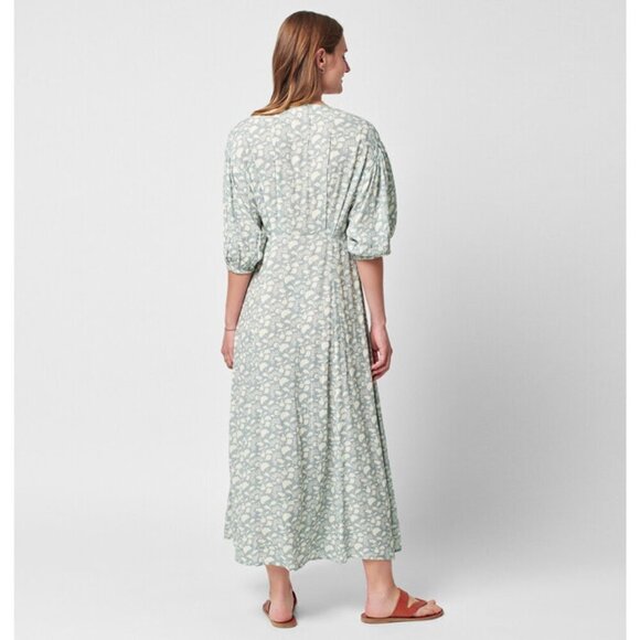 Women's Faherty Havana Dress Smoke Echo Floral Maxi Boho size Small - Picture 12 of 12